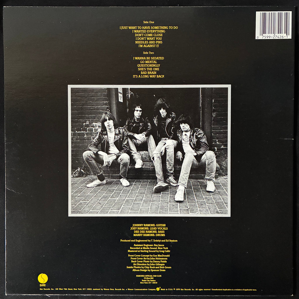 RAMONES - ROAD TO RUIN (USED VINYL US M-/EX+)