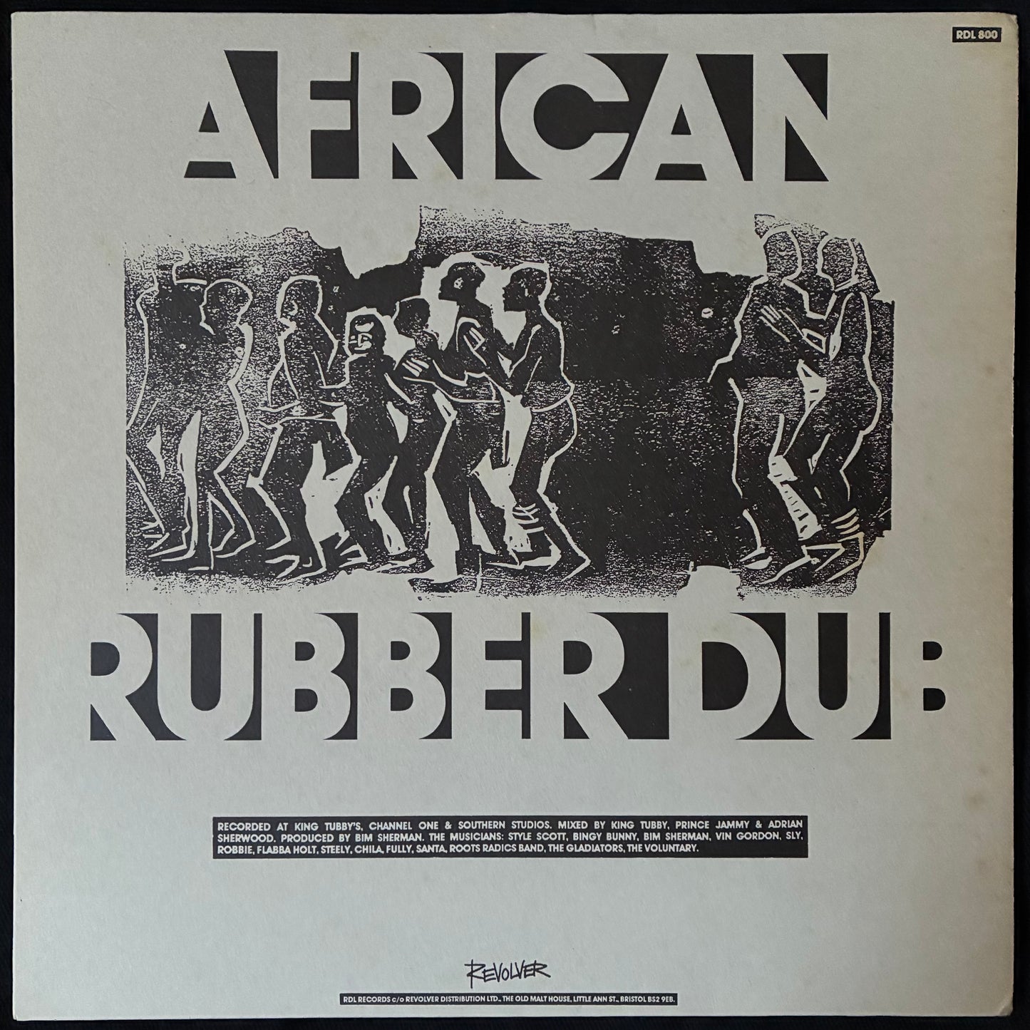 BIM SHERMAN - AFRICAN RUBBER DUB (USED VINYL 1987 UK M-/EX+)
