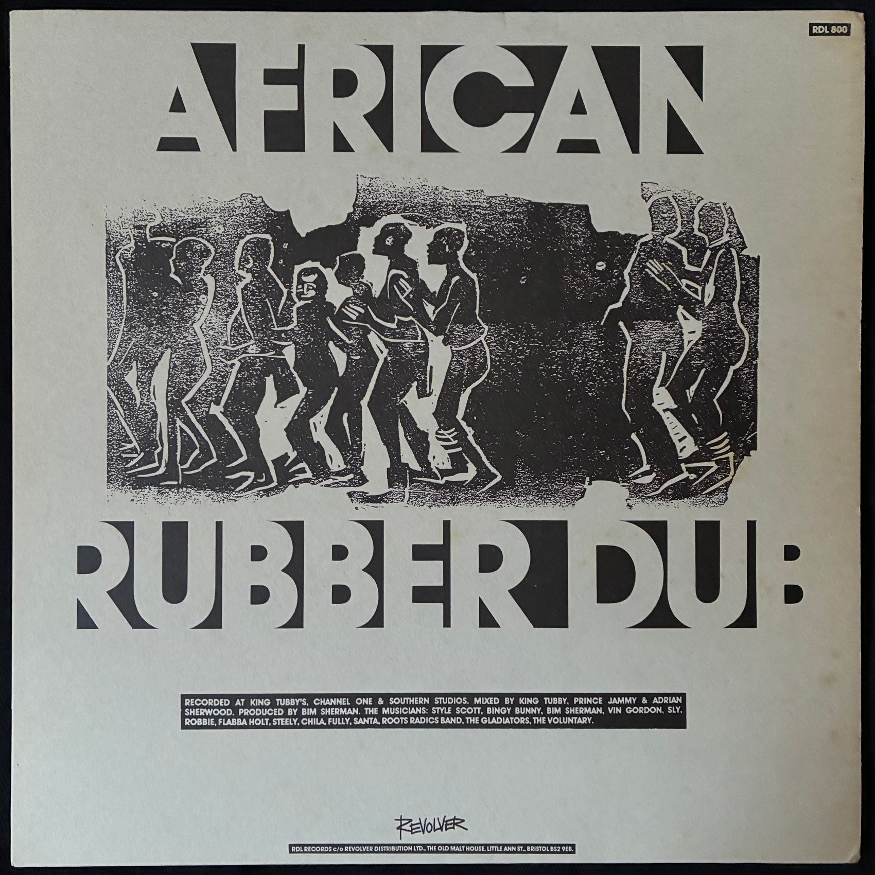 BIM SHERMAN - AFRICAN RUBBER DUB (USED VINYL 1987 UK M-/EX+)