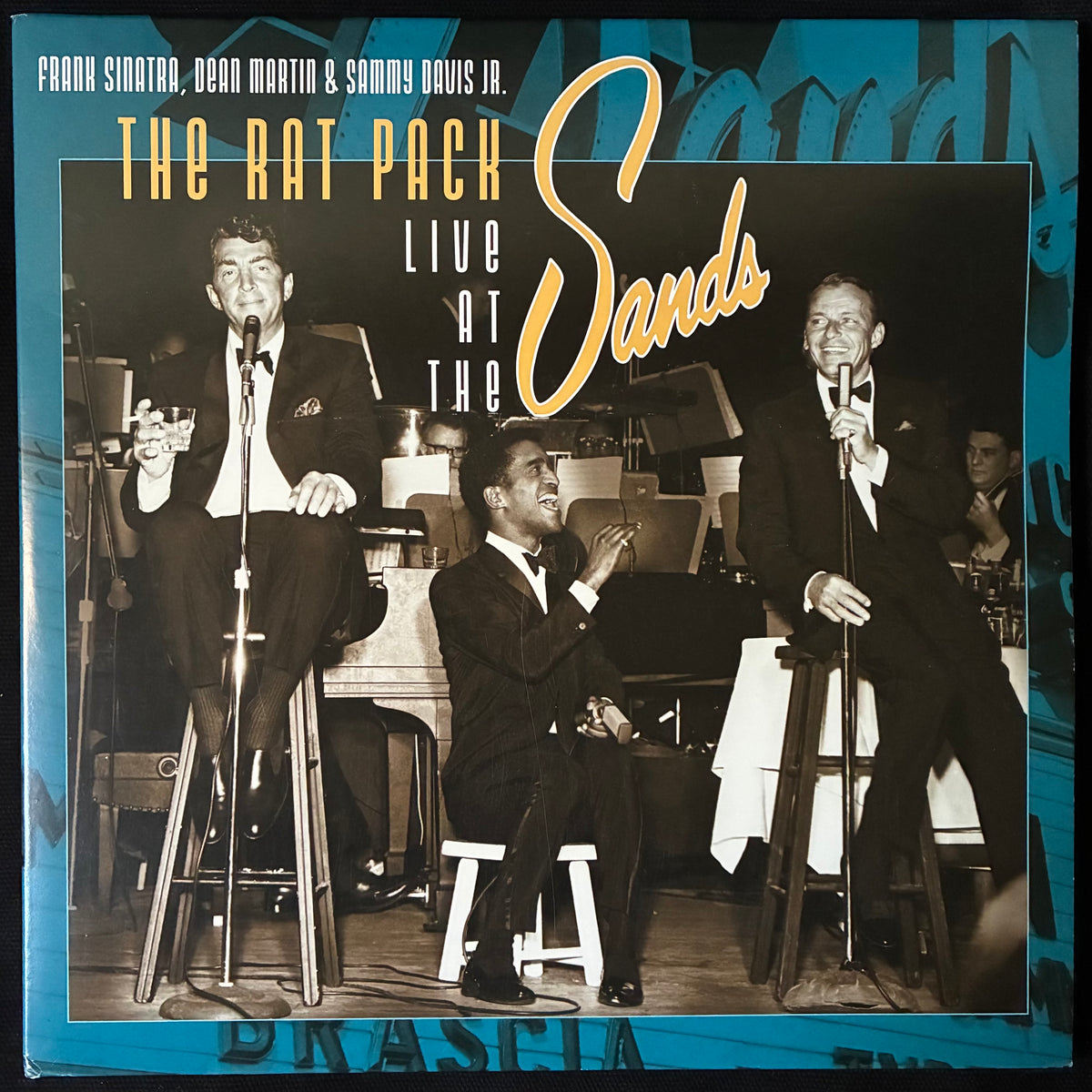 FRANK SINATRA, DEAN MARTIN & SAMMY DAVIS JR. - THE RAT PACK LIVE AT THE SANDS (2LP) (USED VINYL 2014 EU M-/EX)