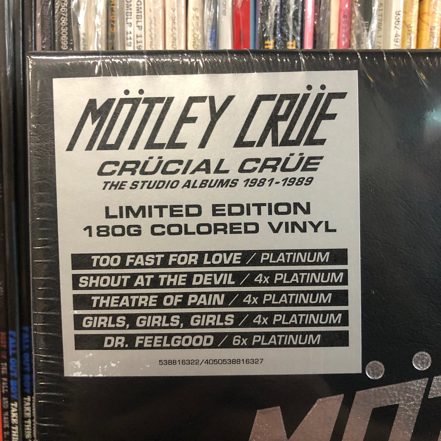 MOTLEY CRUE - CRUCIAL CRUE (THE STUDIO ALBUMS 1981-1989) BOX SET VINYL