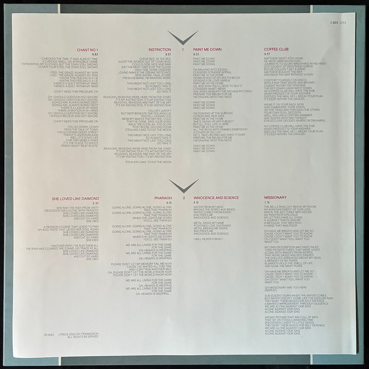 SPANDAU BALLET - DIAMOND (4LP BOX SET) (USED VINYL 1982 UK M-/M-)
