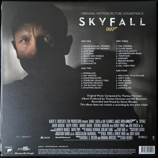THOMAS NEWMAN - 007 SKYFALL OST (2LP+POSTER) (CLEAR/BLACK SMOKE COLOURED) (USED VINYL 2018 EU M-/M-)