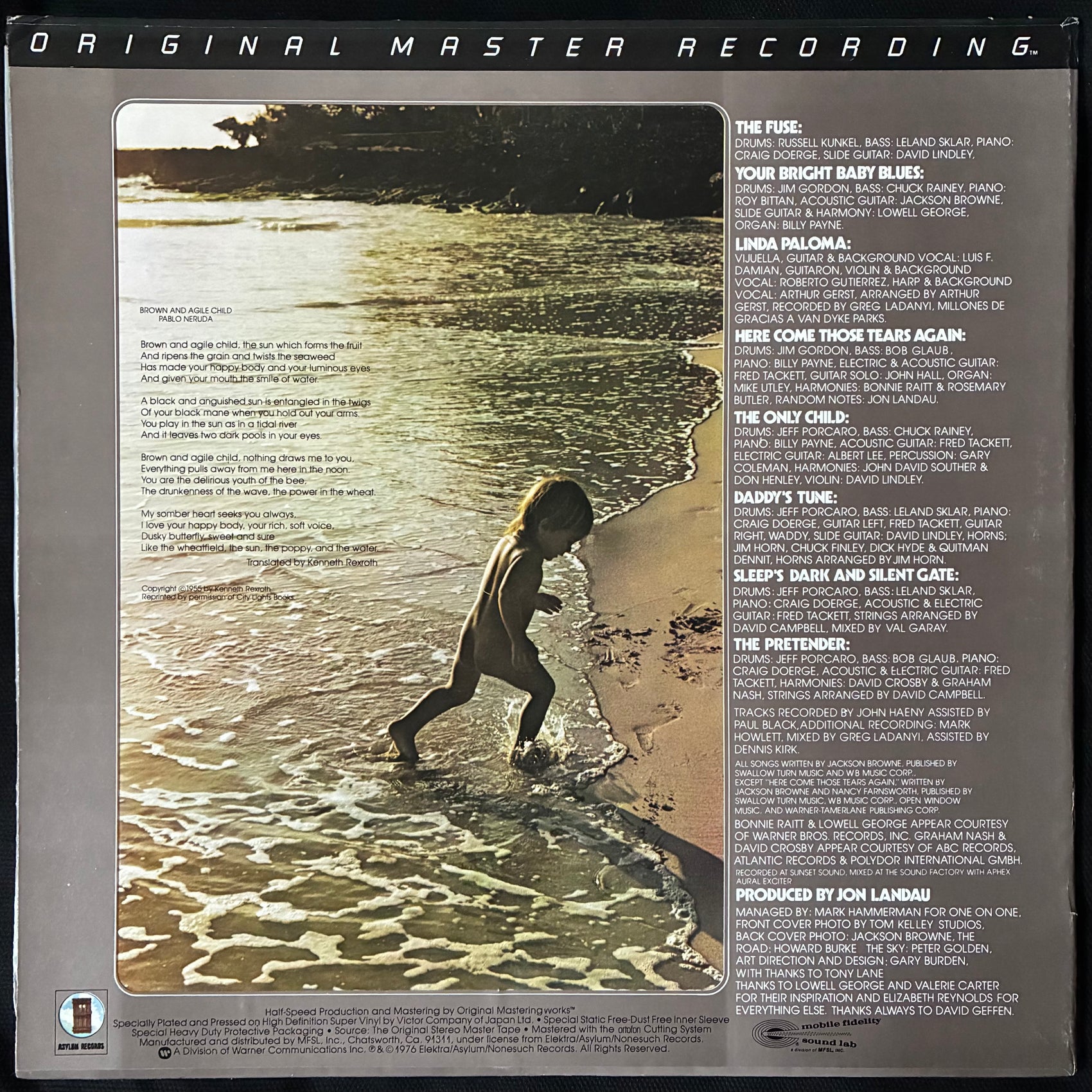 JACKSON BROWNE - THE PRETENDER (MFSL) (USED VINYL 1982 US M-/M-)