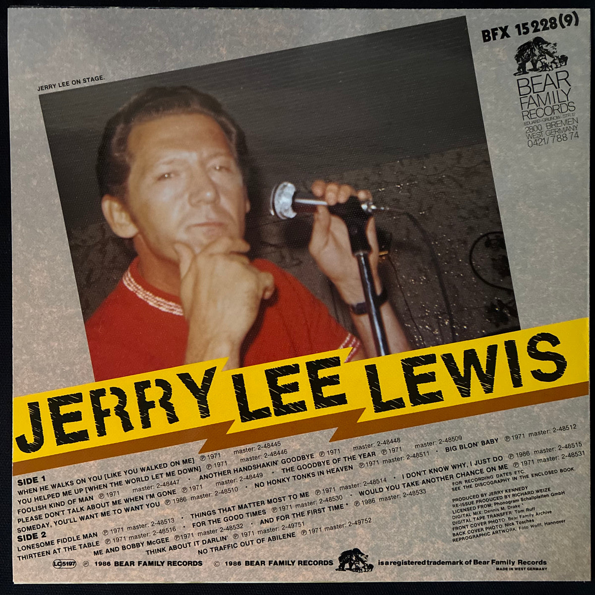 JERRY LEE LEWIS - THE KILLER 1969-1972 (11LP BOX SET) (USED VINYL 1986 GERMANY M-/M-)