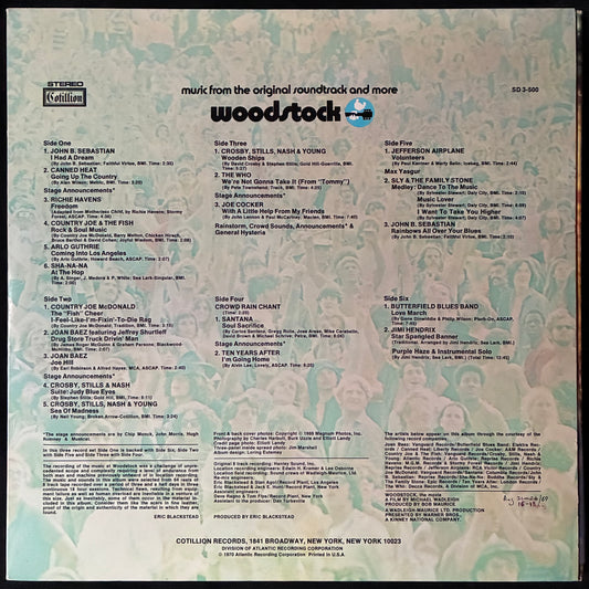 VARIOUS ARTISTS - WOODSTOCK OST (3LP) (USED VINYL US EX+/EX+)