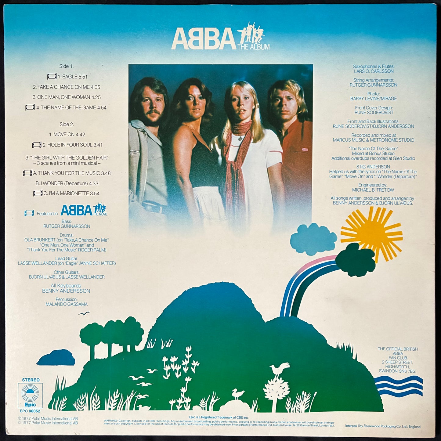ABBA - THE ALBUM (USED VINYL 1977 UK M-/EX)