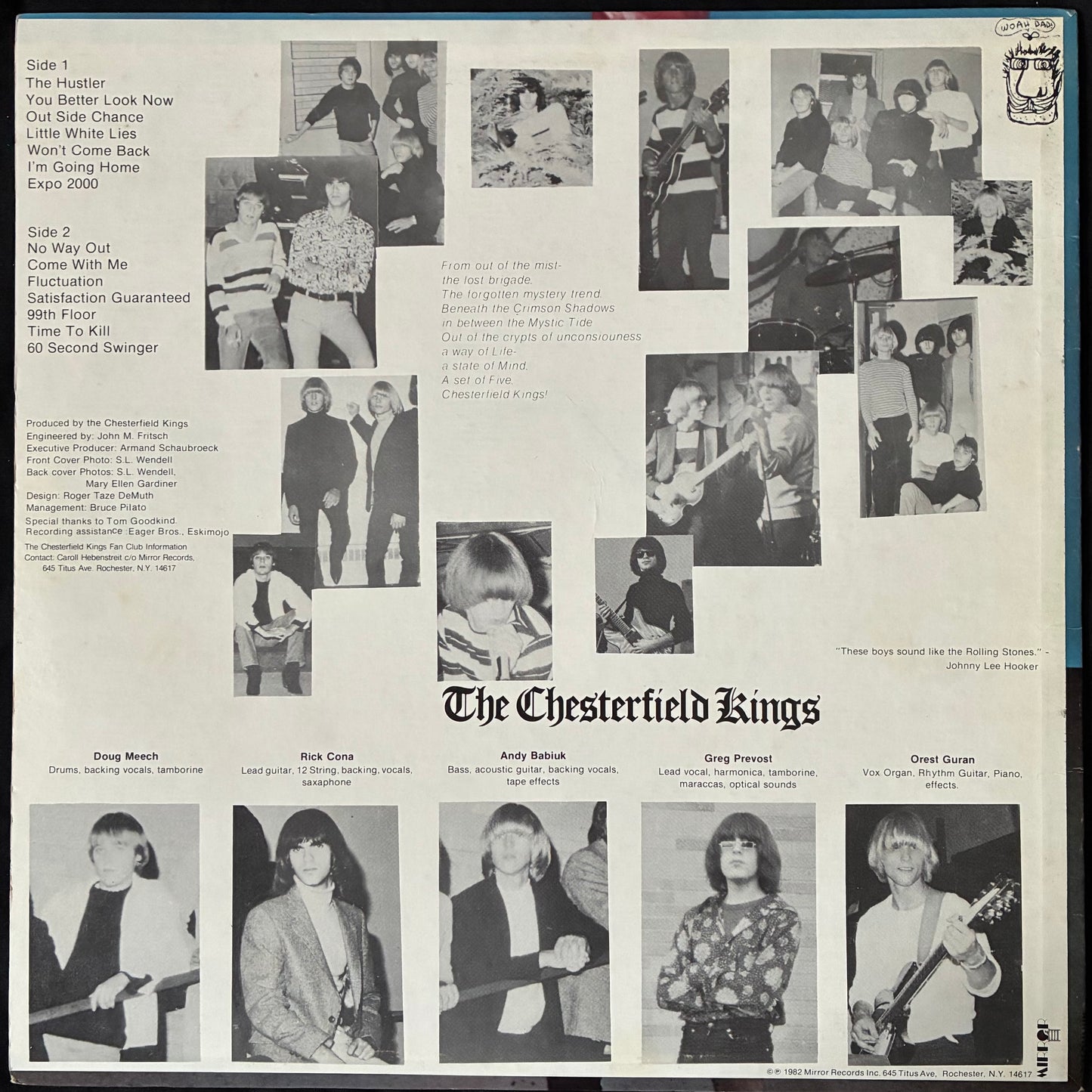 CHESTERFIELD KINGS - HERE ARE THE CHESTERFIELD KINGS (USED VINYL 1982 US M-/M-)