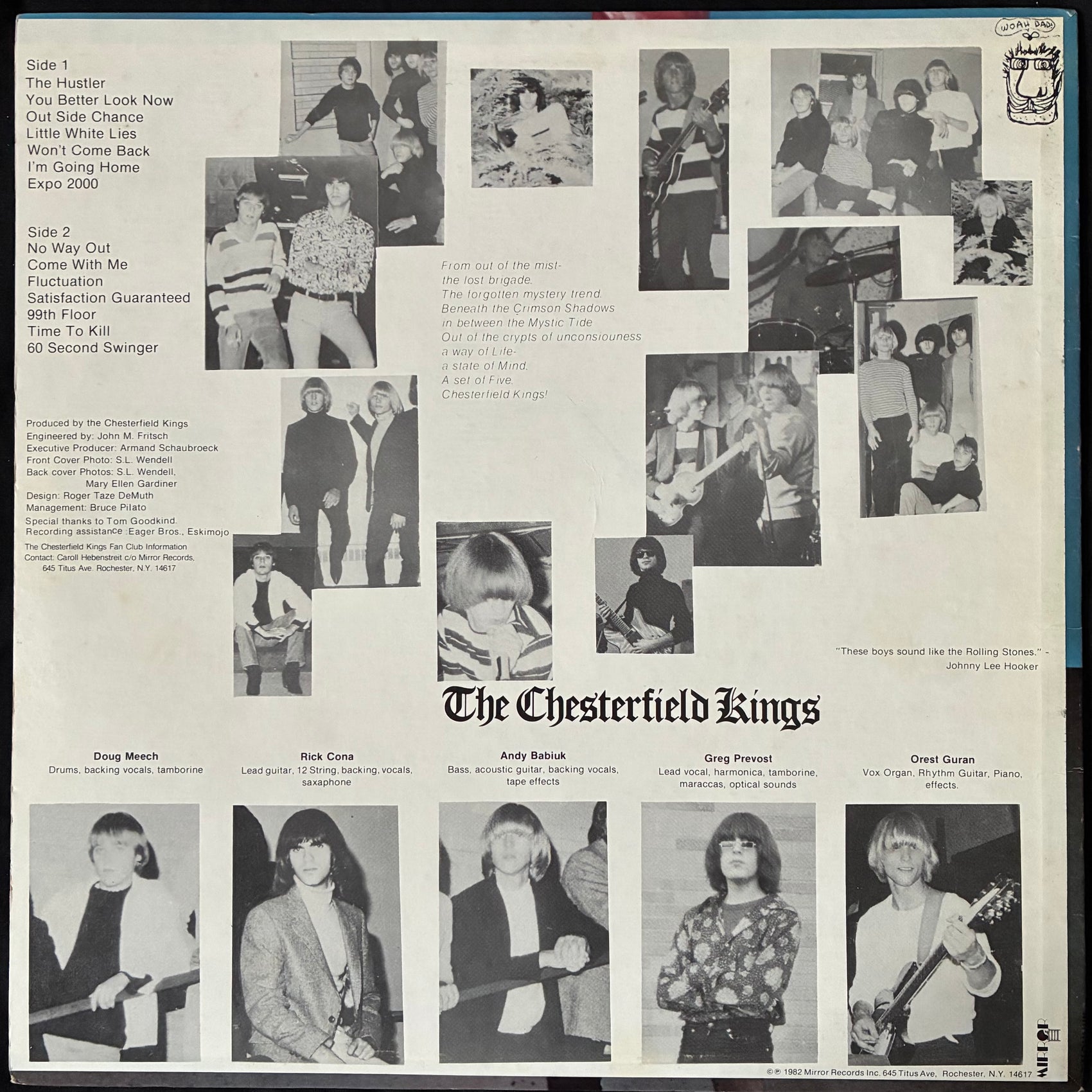 CHESTERFIELD KINGS - HERE ARE THE CHESTERFIELD KINGS (USED VINYL 1982 US M-/M-)