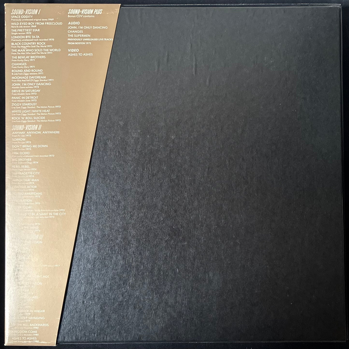 DAVID BOWIE - SOUND + VISION (3CD+CDV) (USED VINYL 1989 US M-/M-)