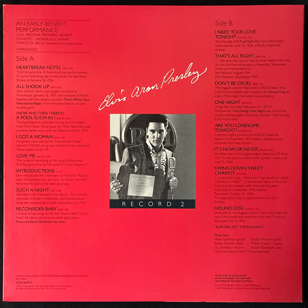 ELVIS PRESLEY - ELVIS ARON PRESLEY 1955-1980 : 25TH ANNIVERSARY (8LP BOX SET) (USED VINYL 1980 US M-/M-)