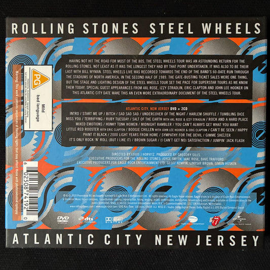 ROLLING STONES - STEEL WHEELS LIVE : ATLANTIC CITY NEW JERSEY (2CD+DVD) (USED CD 2020 EU M-/M-)