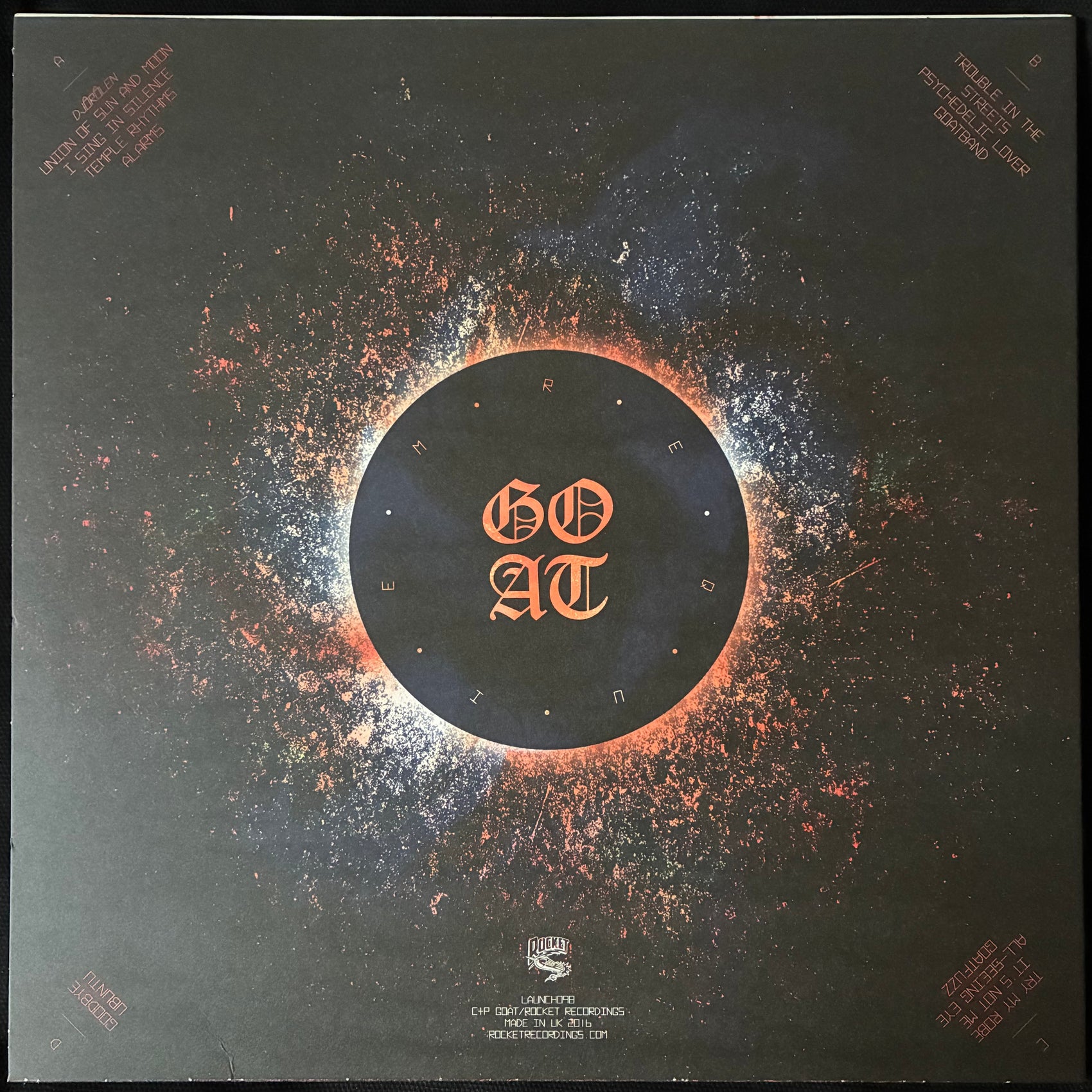 GOAT - REQUIEM (2LP) (ORANGE COLOURED) (USED VINYL 2016 UK M-/M-)