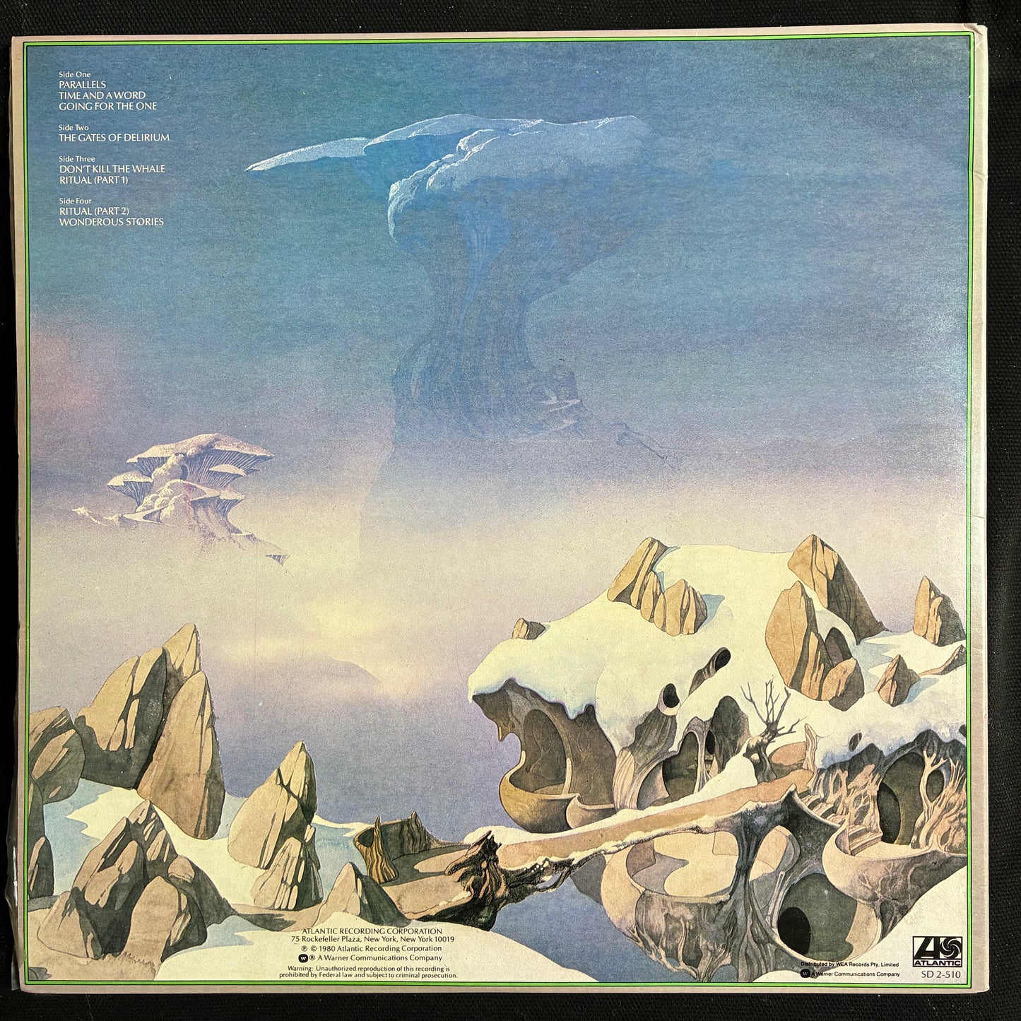 YES - YESSHOWS (USED VINYL 1980 AUS 2LP EX+/EX+)