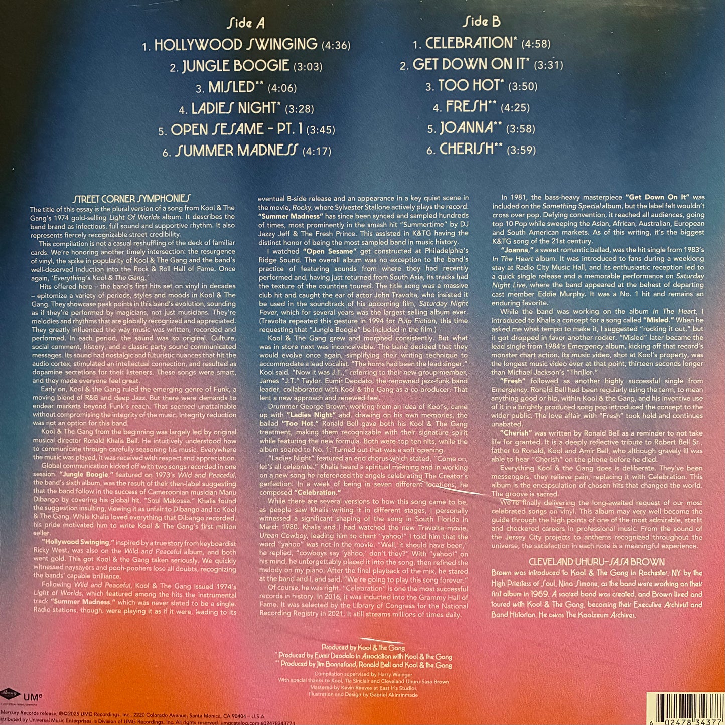 KOOL & THE GANG - GREATEST HITS VINYL