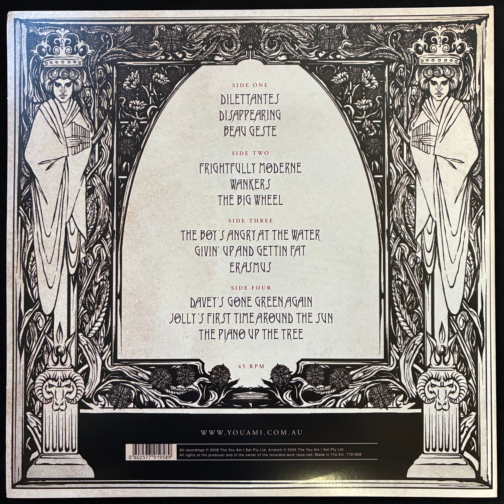 YOU AM I - DILETTANTES (USED VINYL 2019 AUS (2LP WHITE VINYL) M-/M-)