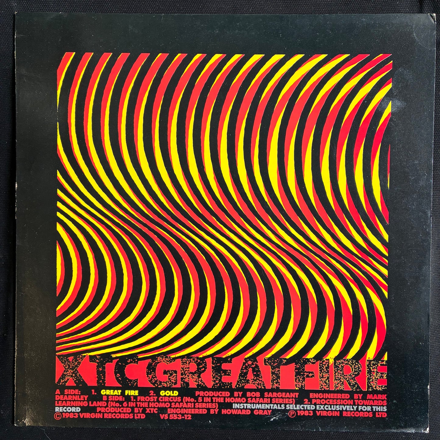 XTC - GREAT FIRE (USED VINYL 1983 UK 12" M-/EX+)