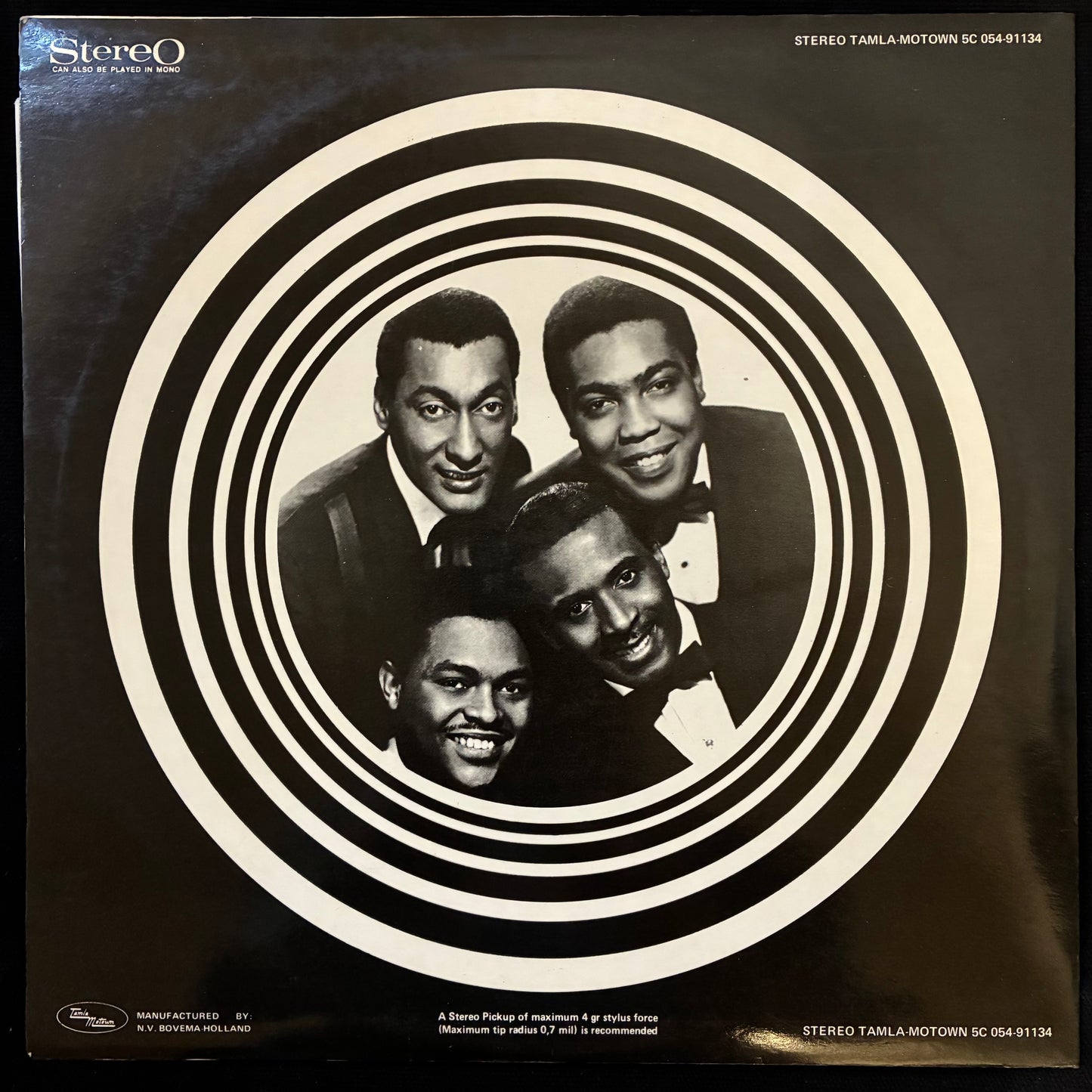 FOUR TOPS - “FOURTEEN FABULOUS FAVORITES” (USED VINYL 1970 NETHERLANDS EX+/EX+)