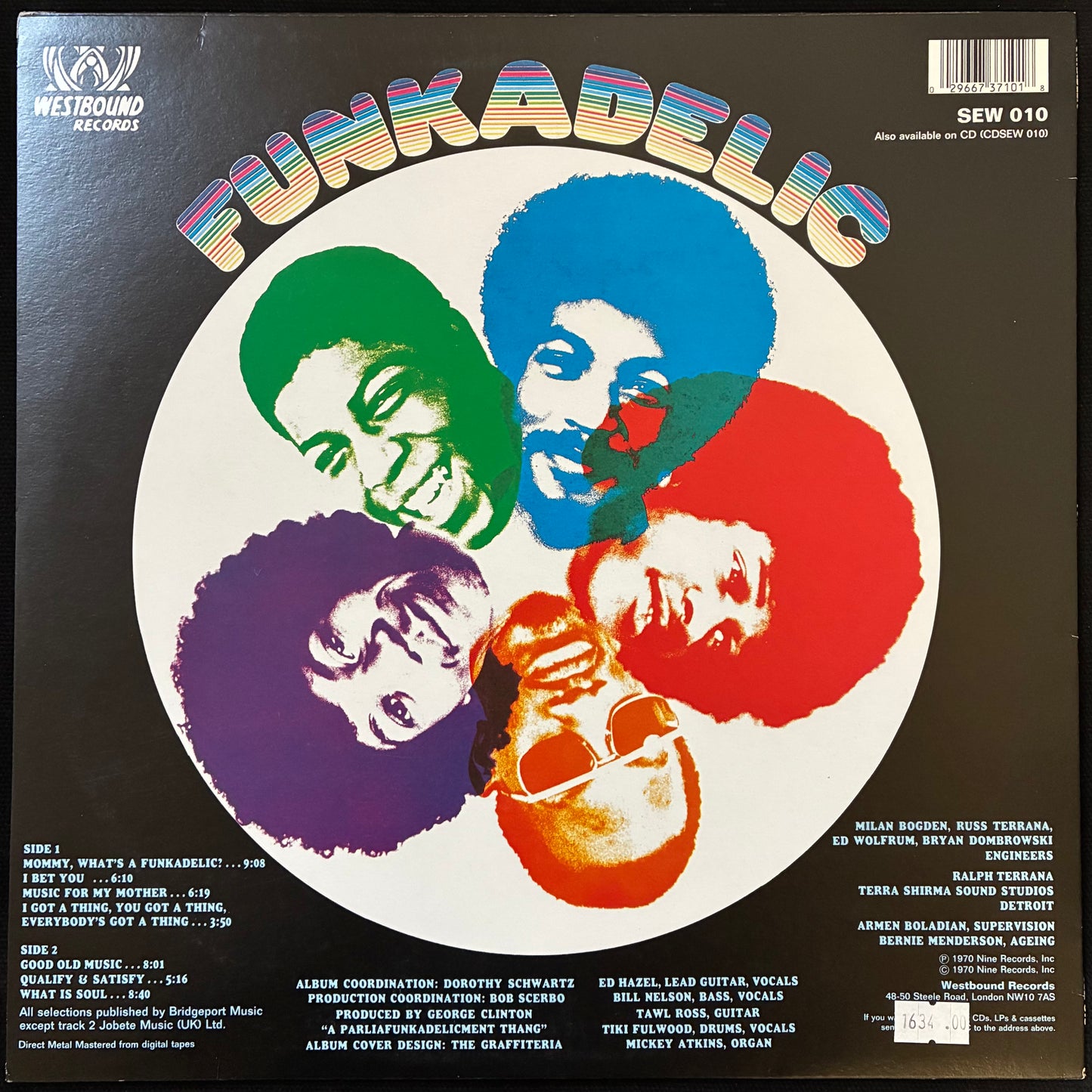 FUNKADELIC - FUNKADELIC (USED VINYL UK/EU M-/M-)