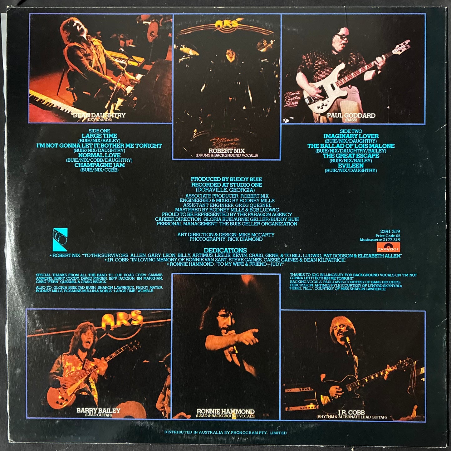 ATLANTA RHYTHM SECTION - CHAMPAGNE JAM (USED VINYL 1978 AUS M-/EX+)