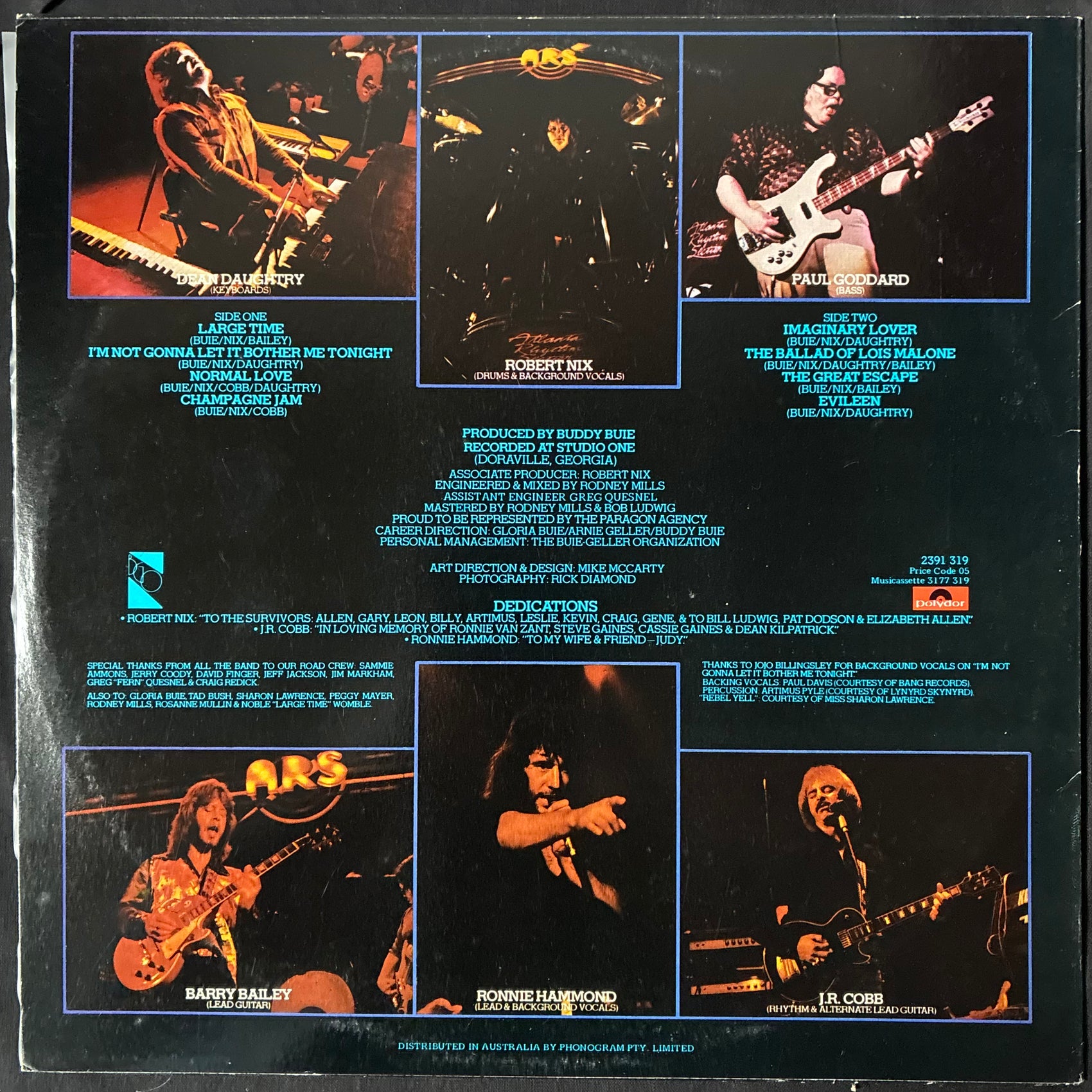 ATLANTA RHYTHM SECTION - CHAMPAGNE JAM (USED VINYL 1978 AUS M-/EX+)