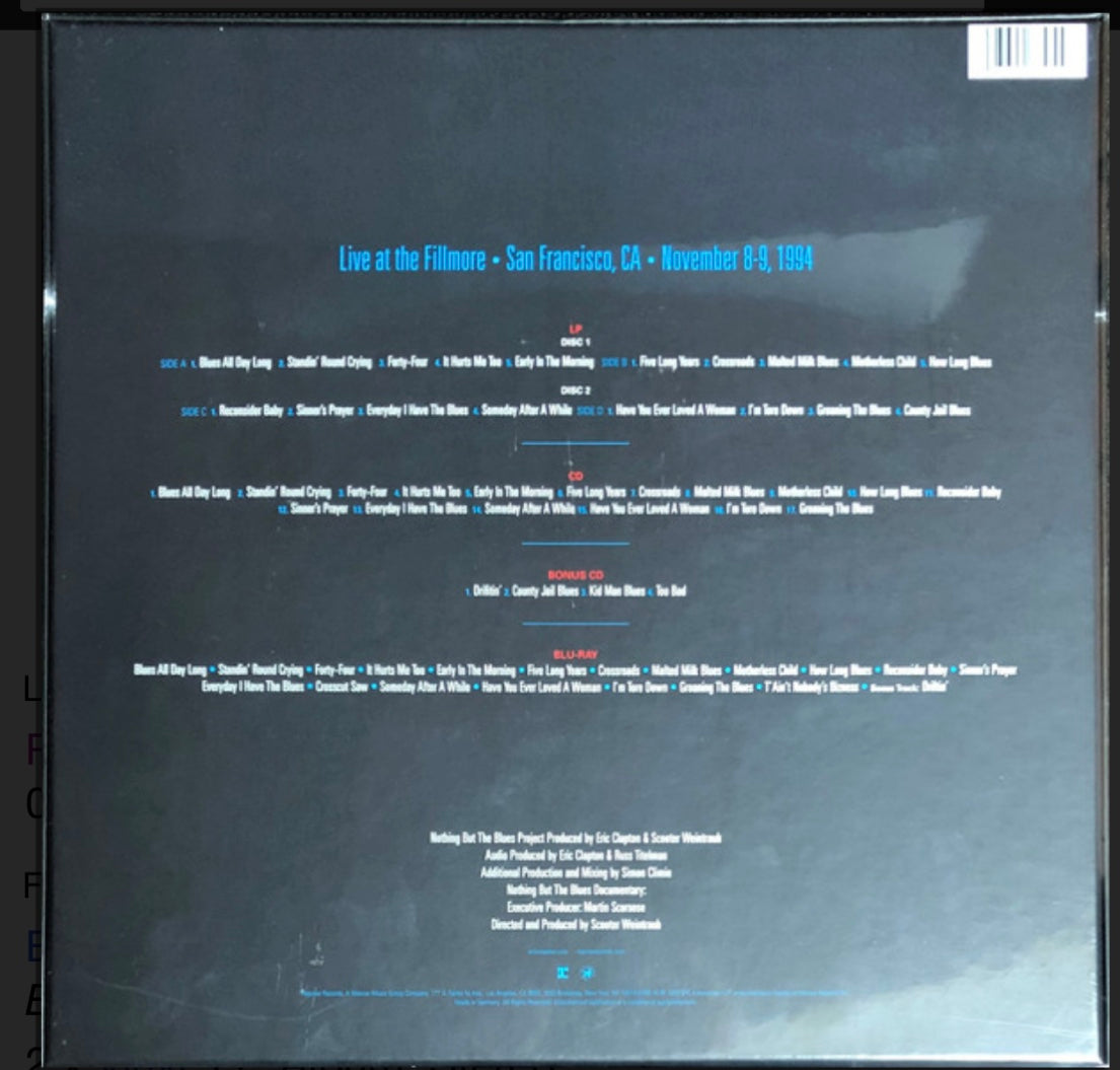 ERIC CLAPTON - NOTHING BUT THE BLUES BOX SET LTD ED.