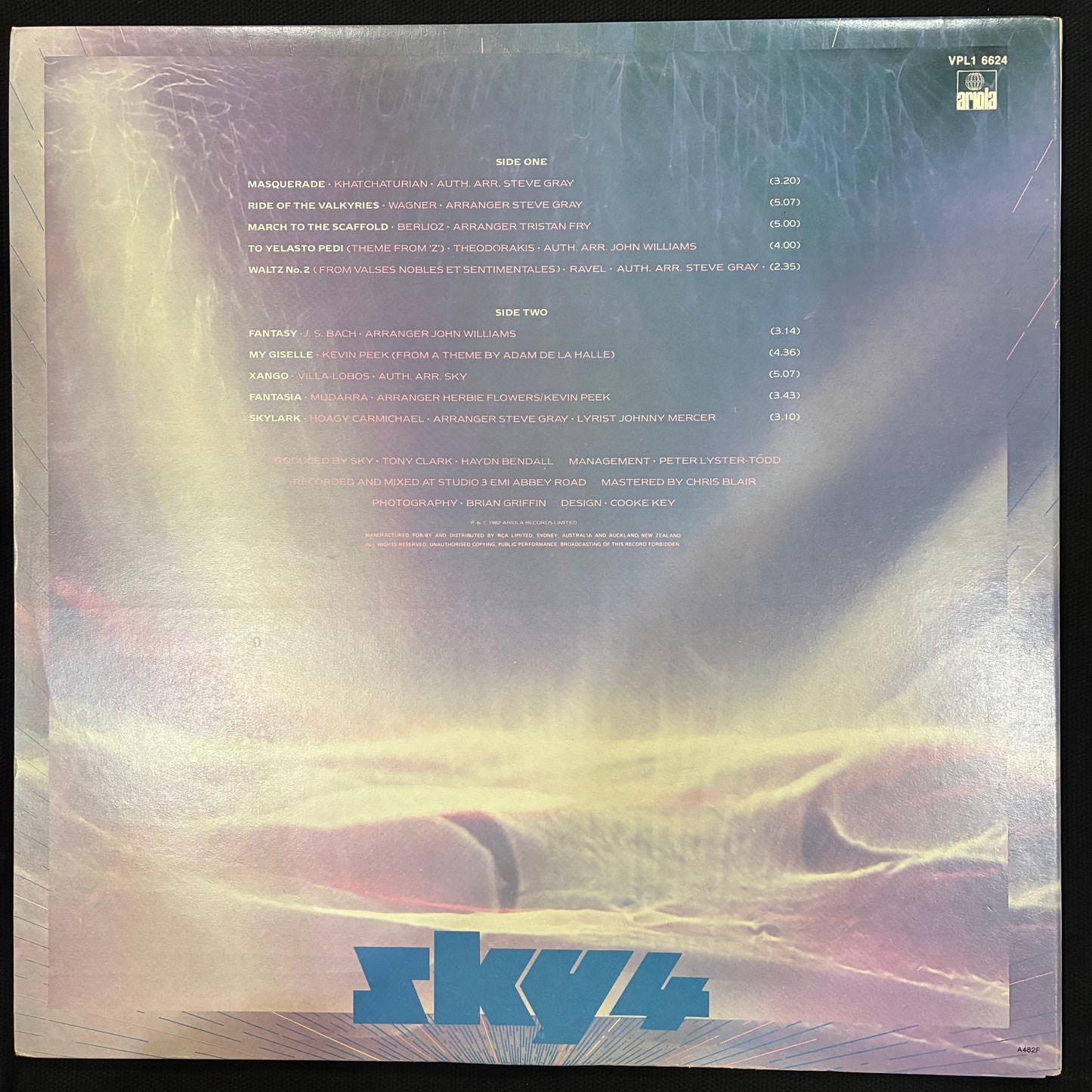 SKY  - 4 FORTHCOMING (USED VINYL 1982 AUS GATEFOLD M-/M-)