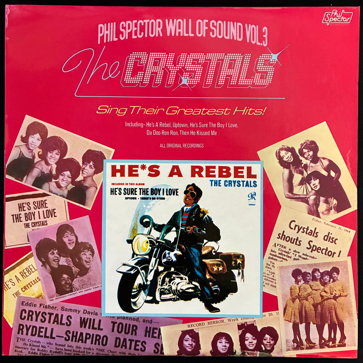 CRYSTALS - SING THEIR GREATEST HITS! (USED VINYL 1975 UK M-/EX+)