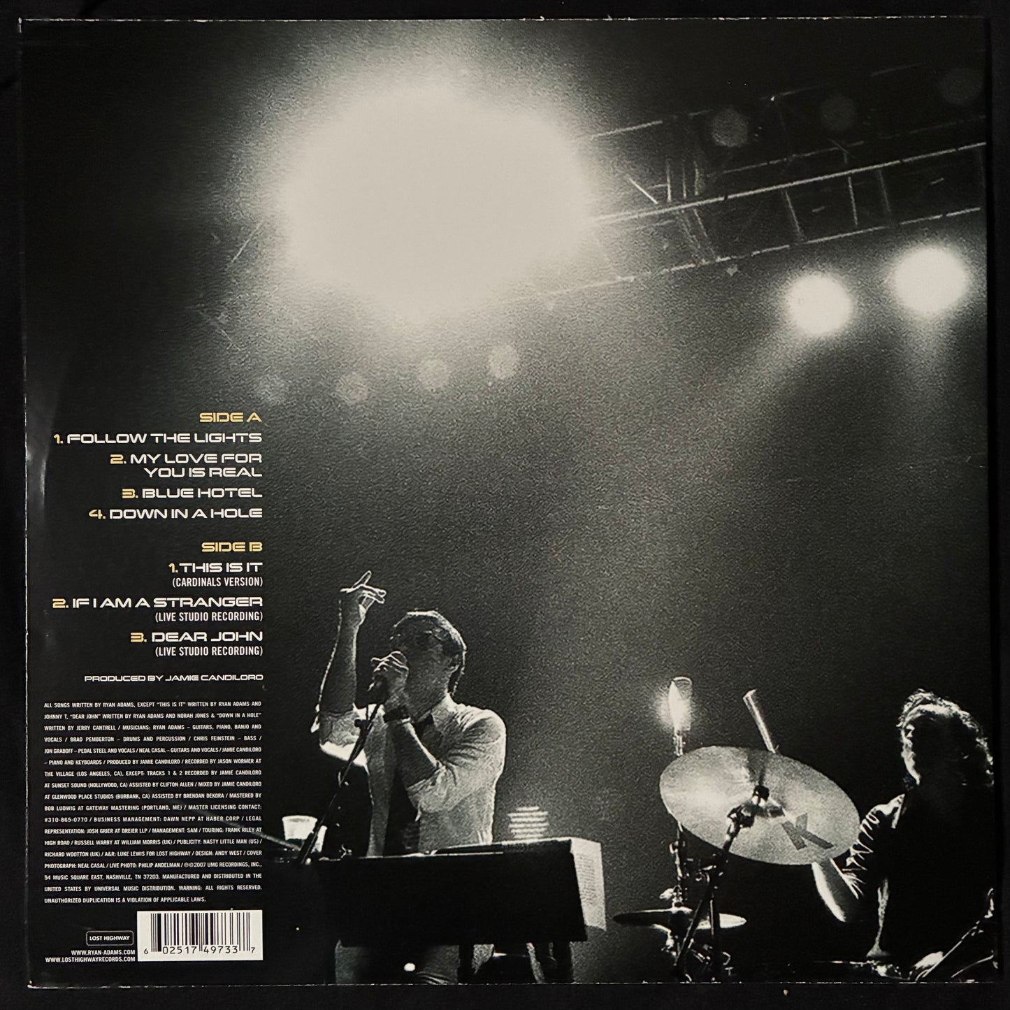 RYAN ADAMS & THE CARDINALS - FOLLOW THE LIGHTS (MLP) (USED VINYL 2017 US M-/M-)
