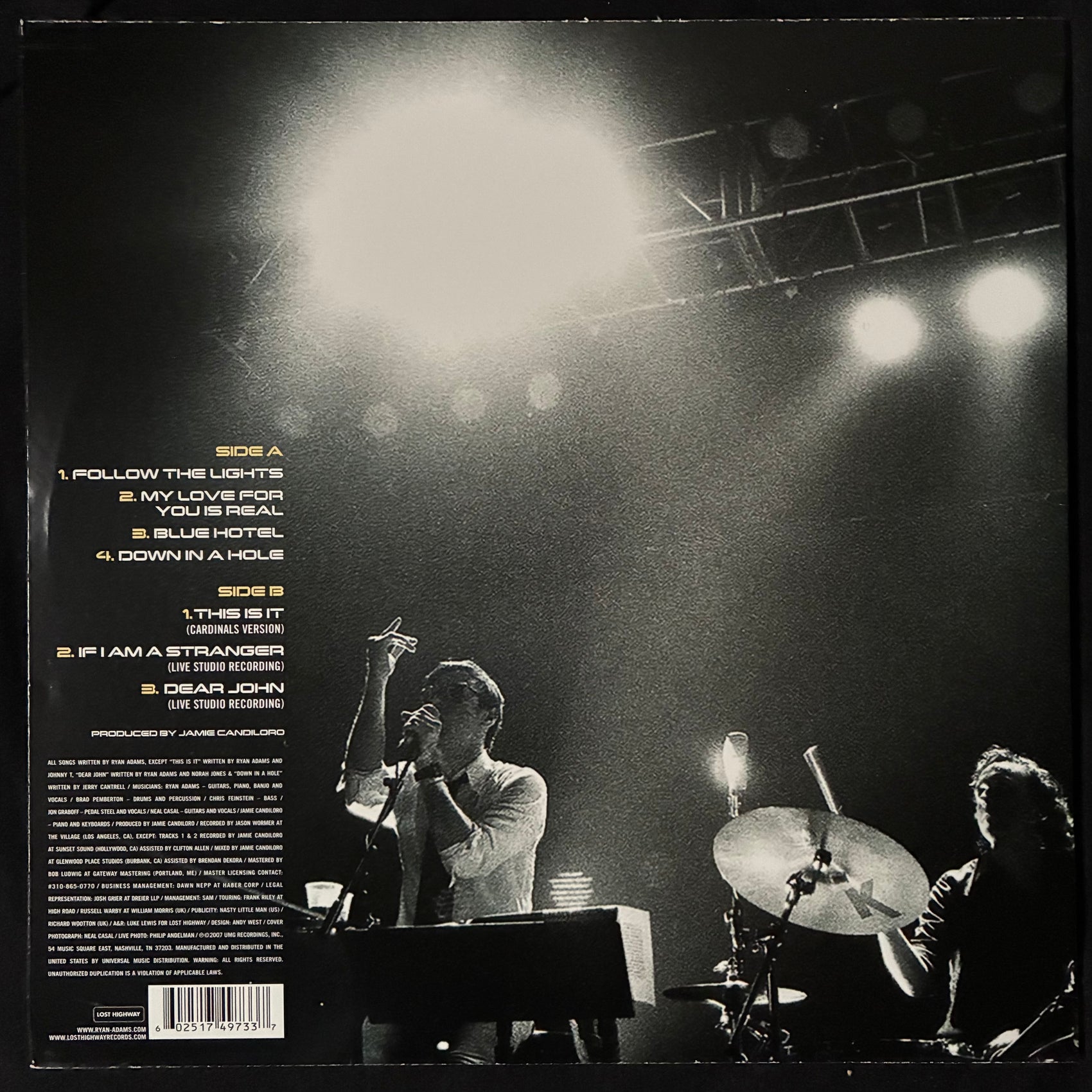 RYAN ADAMS & THE CARDINALS - FOLLOW THE LIGHTS (MLP) (USED VINYL 2017 US M-/M-)