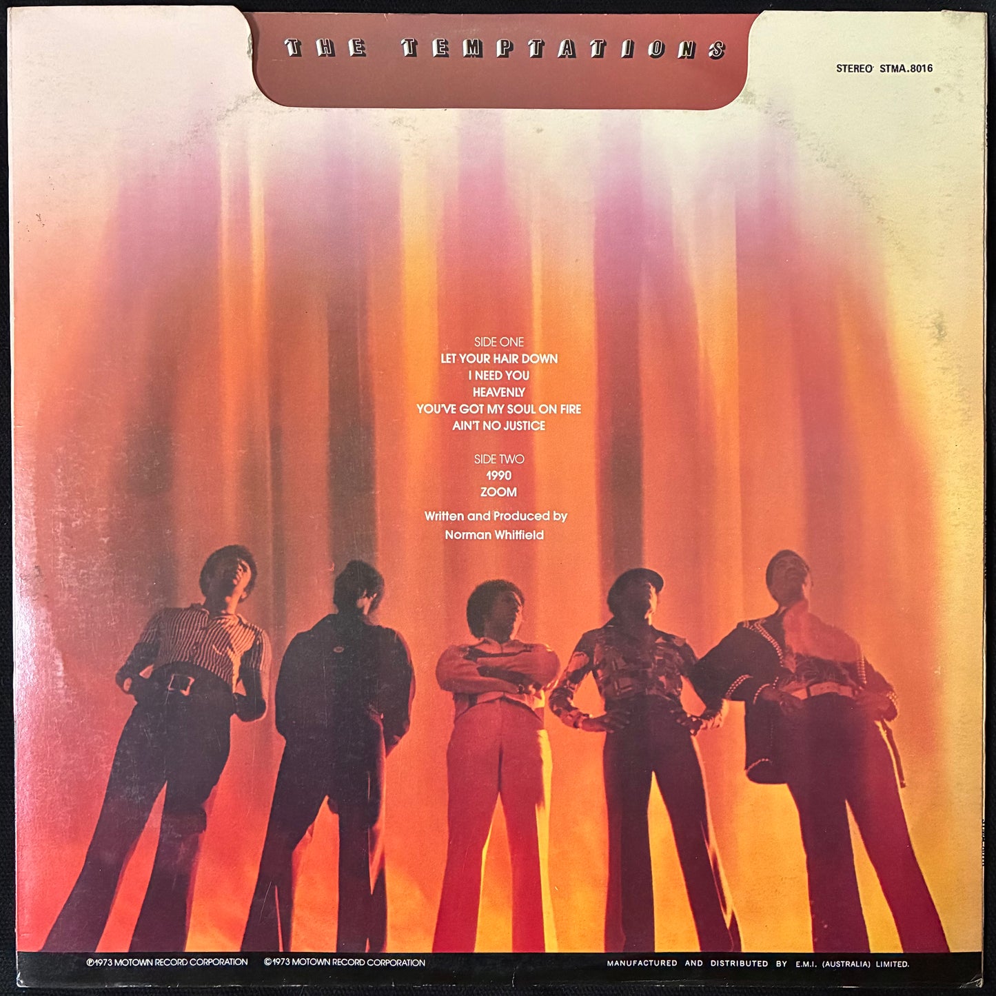 TEMPTATIONS - 1990 (USED VINYL 1973 AUS M-/EX)