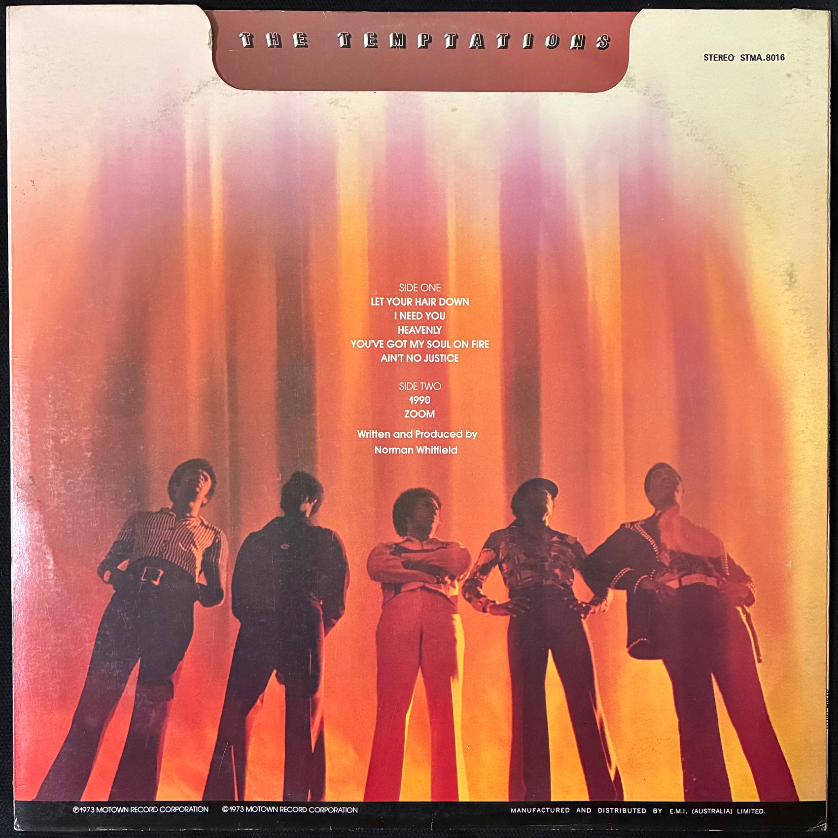 TEMPTATIONS - 1990 (USED VINYL 1973 AUS M-/EX)