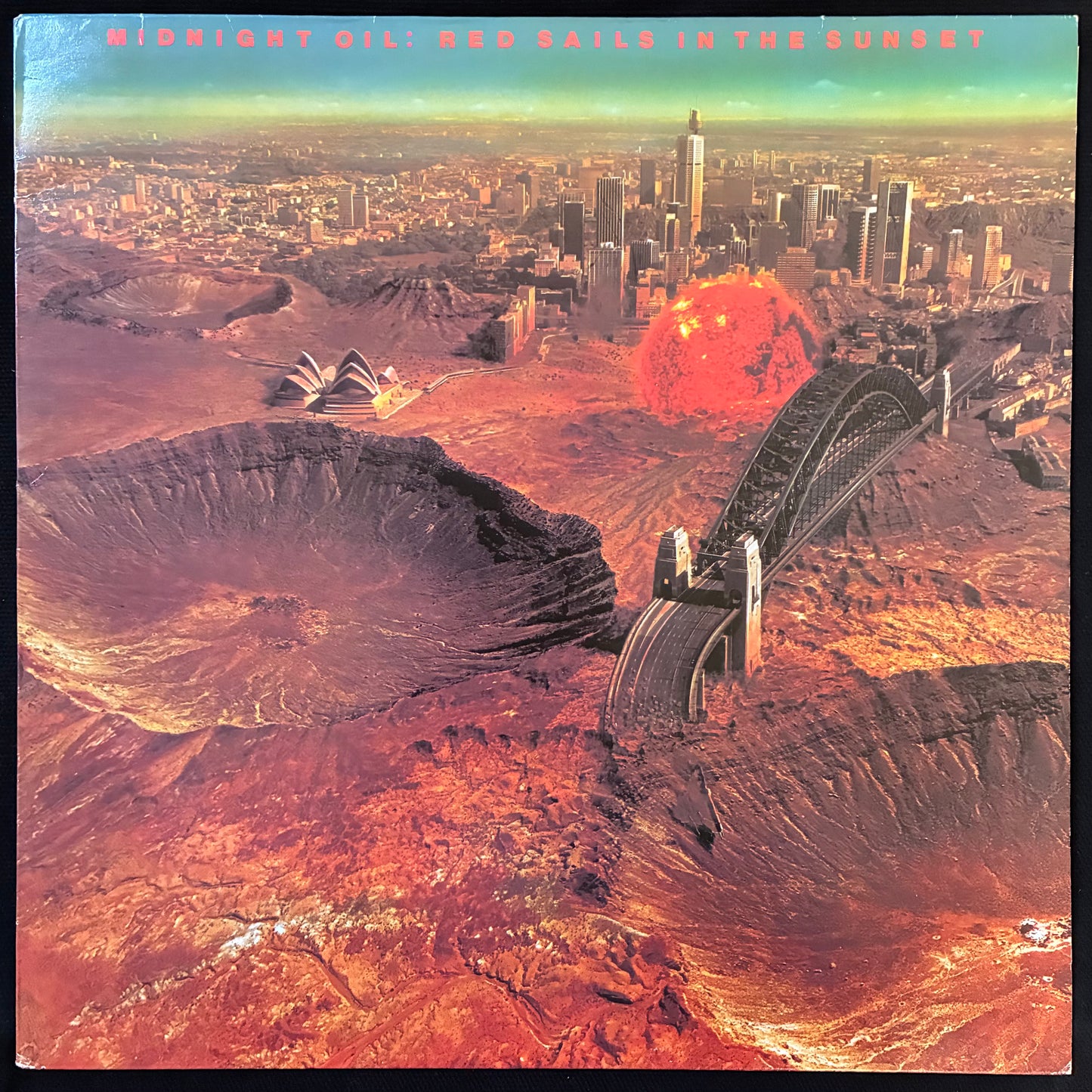 MIDNIGHT OIL - RED SAILS IN THE SUNSET (USED VINYL 1985 NETHERLANDS M-/EX+)
