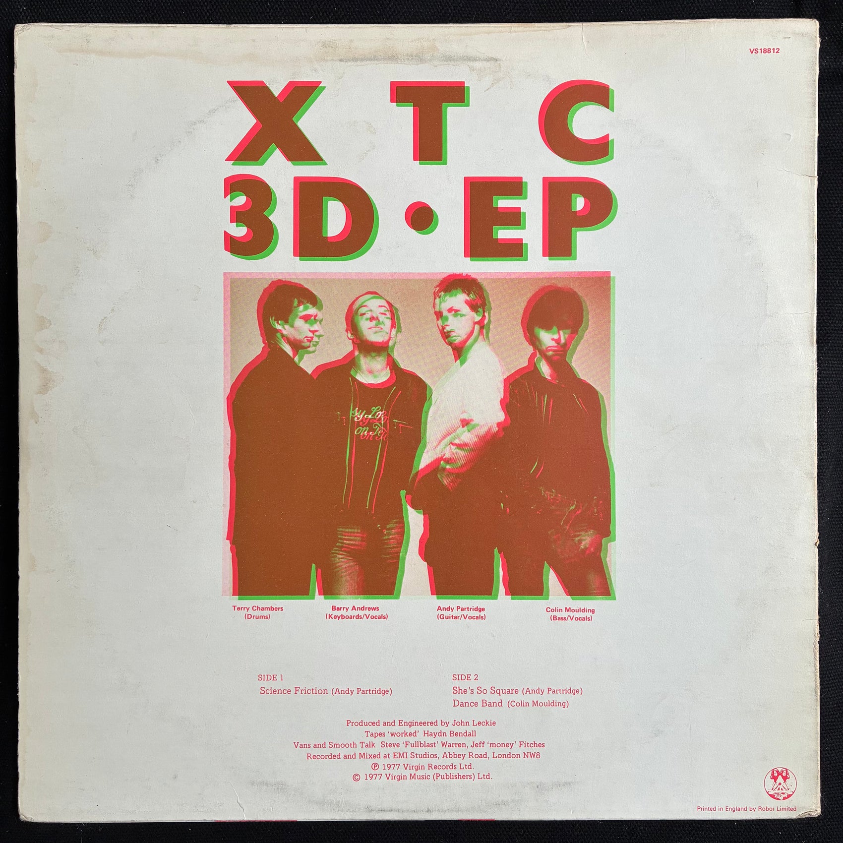 XTC - 3D EP (USED VINYL 1977 UK 12" M-/VG)