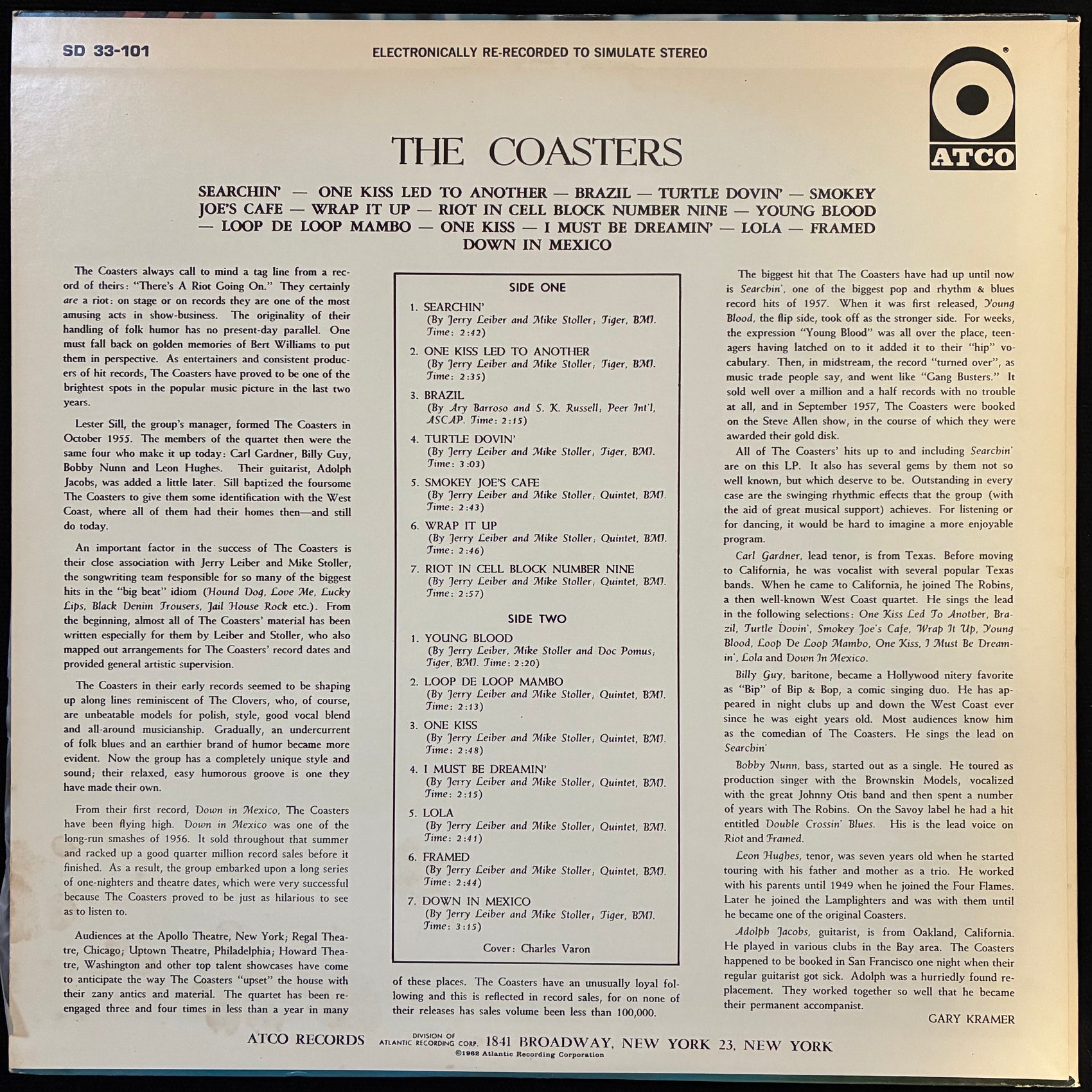 COASTERS - THE COASTERS (USED VINYL 1979 JAPAN M-/EX+)