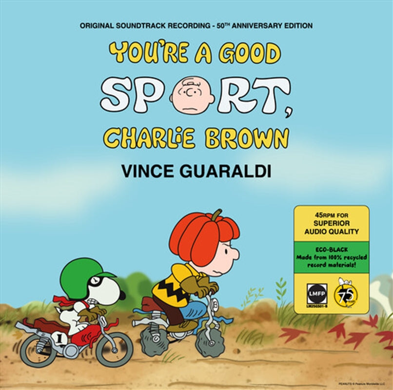 VINCE GUARALDI - YOU’RE A GOOD SPORT, CHARLIE BROWN THANKSGIVING (ECO BLACK) VINYL