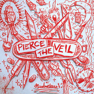 PIERCE THE VEIL - MISADVENTURES (SILVER AND RED SPLATTER COLOURED) VINYL