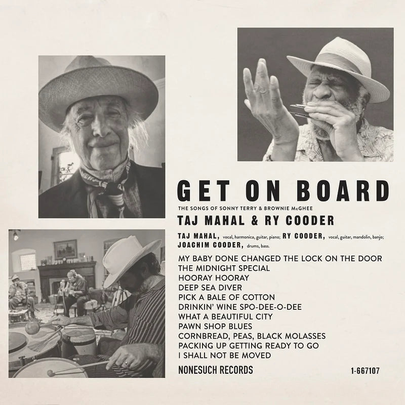 TAJ MAHAL & RY COODER - GET ON BOARD VINYL