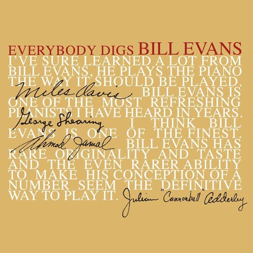 BILL EVANS - EVERYBODY DIGS BILL EVANS VINYL