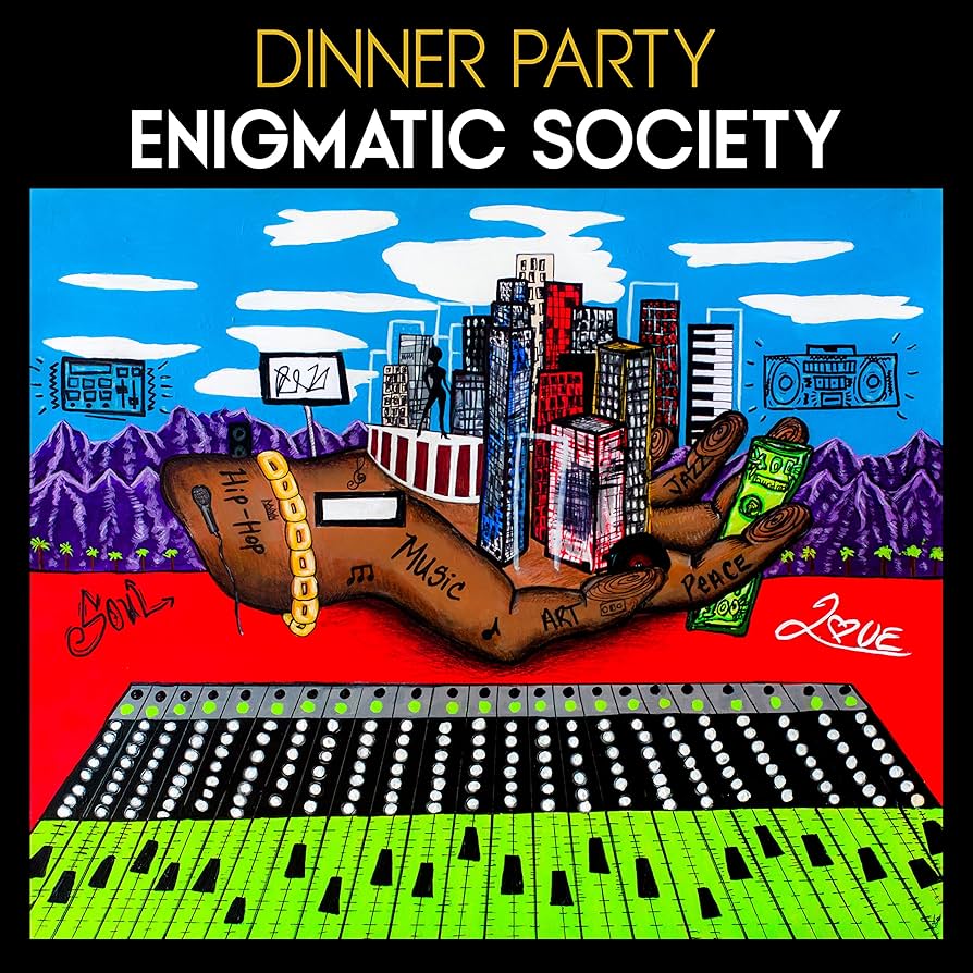 DINNER PARTY - ENIGMATIC SOCIETY (WHITE AND BLACK SPLATTER) VINYL
