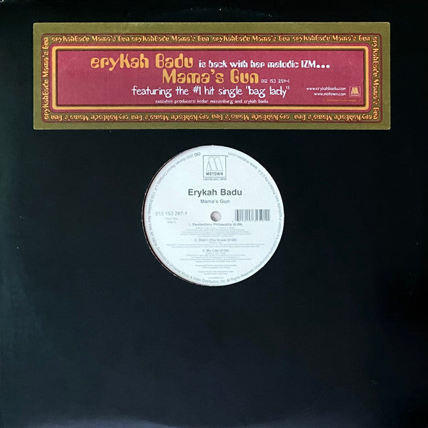 ERYKAH BADU - MAMA'S GUN (RED COLOURED) (2LP) (USED VINYL 2000 US M-/EX+)