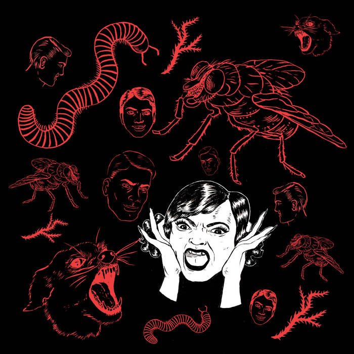 BUSH TETRAS - THEY LIVE IN MY HEAD (RED COLOURED) VINYL