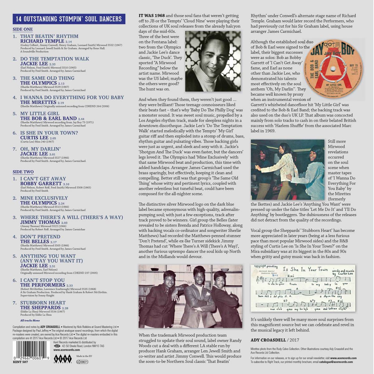 VARIOUS ARTISTS - MIRWOOD NORTHERN SOUL VINYL