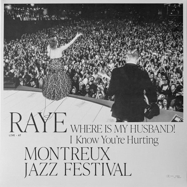 RAYE - WHERE IS MY HUSBAND! : LIVE AT MONTREUX JAZZ FESTIVAL (12") (ARCTIC PEARLESCENT CLEAR) VINYL