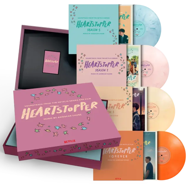 ADIESCAR CHASE - HEARTSTOPPER : SOUNDTRACK FROM THE NETFLIX SERIES AND FILM (4LP COLOURED BOX SET) VINYL