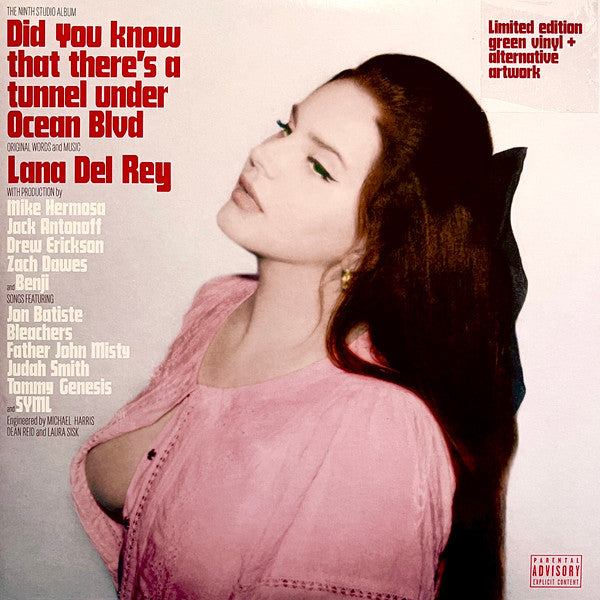 LANA DEL REY - DID YOU KNOW THERE'S A TUNNEL UNDER OCEAN BLVD (GREEN COLOURED) (2LP) VINYL
