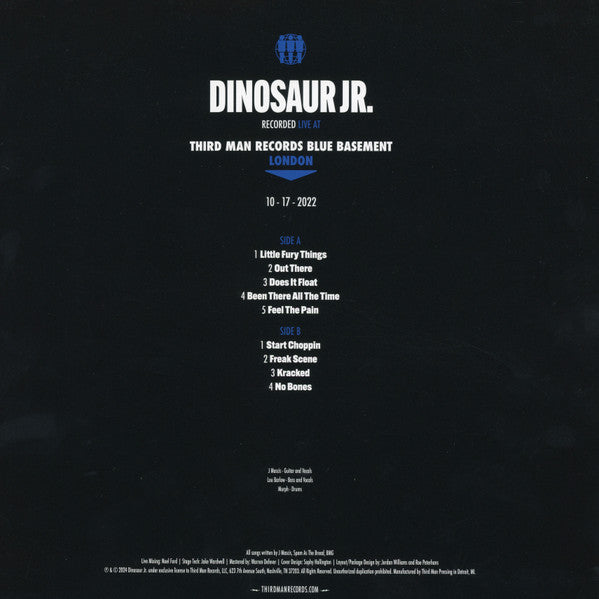 DINOSAUR JR - LIVE AT THIRD MAN LONDON VINYL