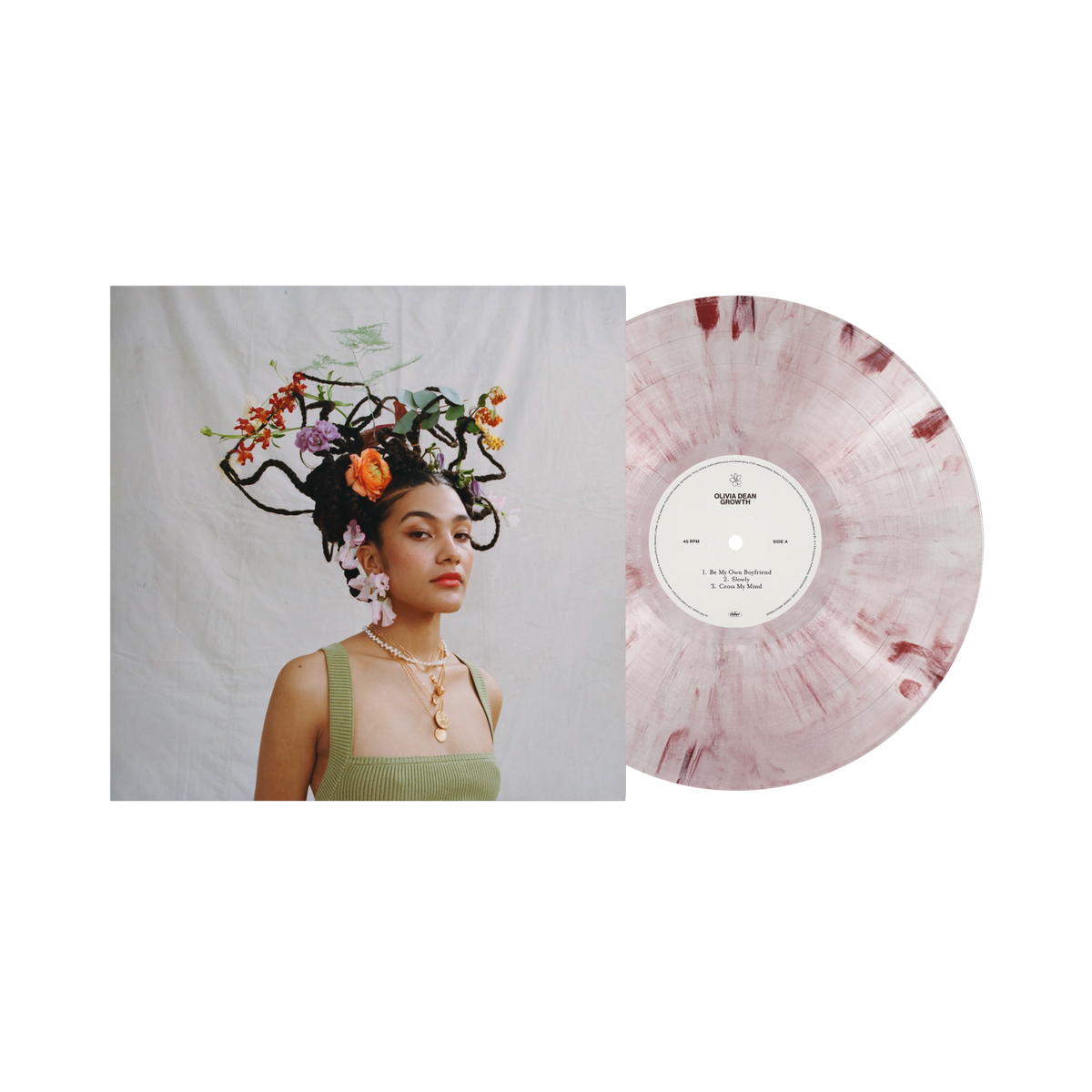 OLIVIA DEAN - GROWTH (10") (PINK MARBLED) VINYL