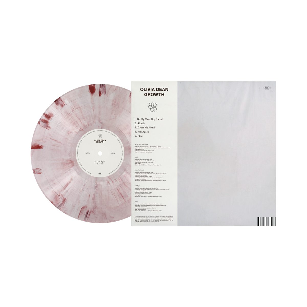 OLIVIA DEAN - GROWTH (10") (PINK MARBLED) VINYL