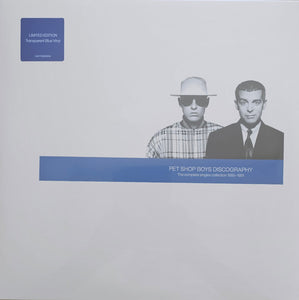 PET SHOP BOYS - DISCOGRAPHY (BLUE COLOURED 2LP) VINYL